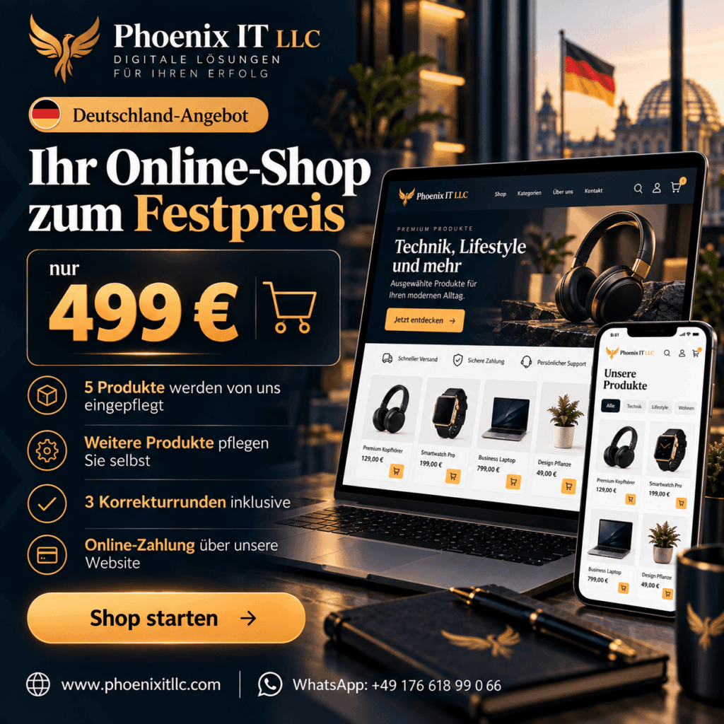 Online-Shop Design – nur 499€