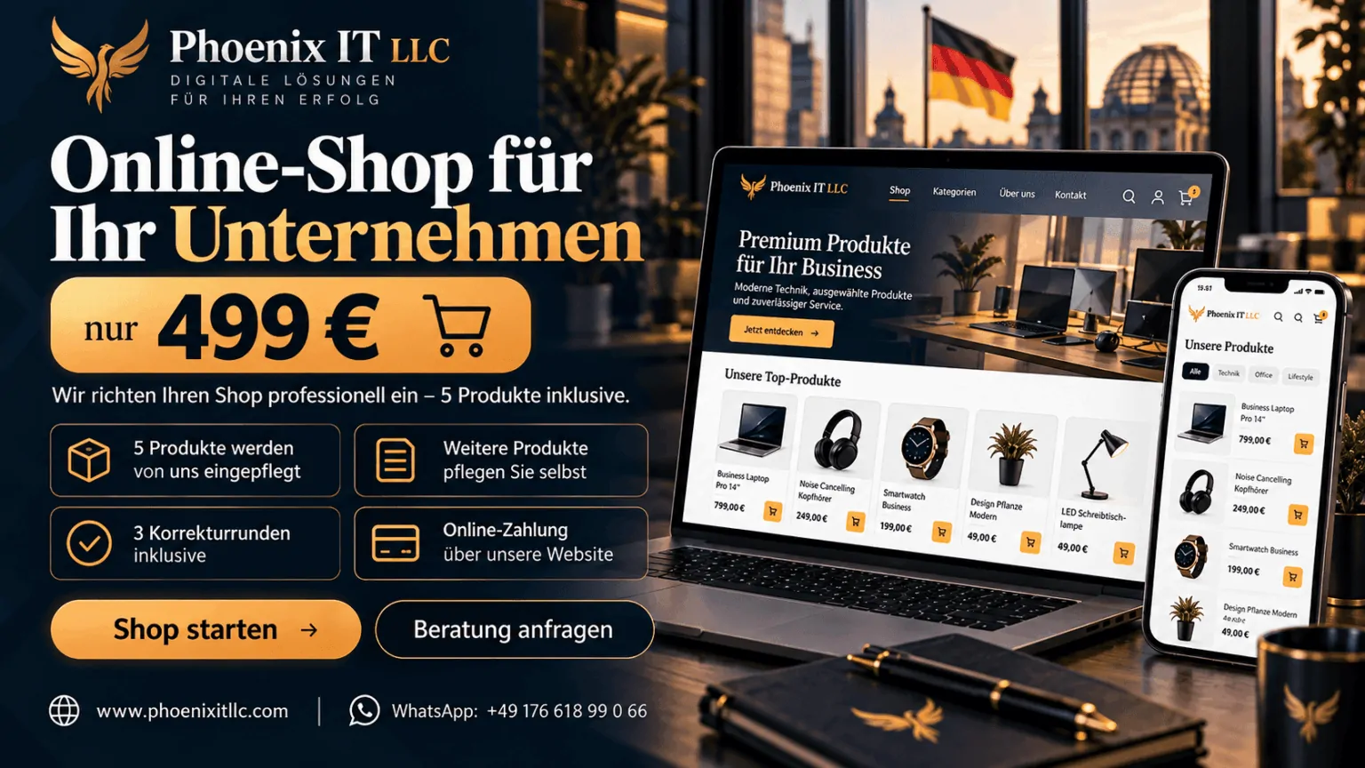 Phoenix IT LLC – Online-Shop 499 €